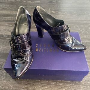 Stuart Weitzman blue patent heels size 6.5
